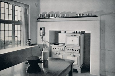 Küche entworfen von R.W. Symonds, 1938 von Unbekannt