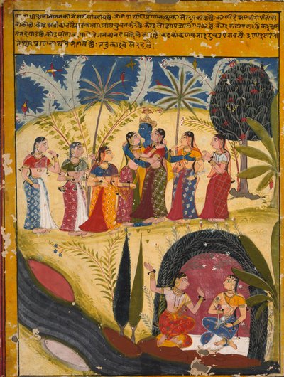 Krishna und Gopis, um 1660 von Unbekannt