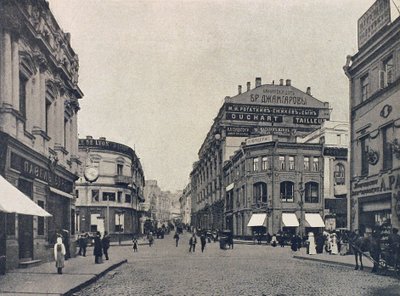 Kuznetsky Most (Schmiedebrücke), Moskau, Russland, 1912 von Unbekannt