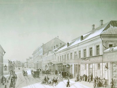 Kuznetsky Most, Moskau, Russland, 1840er Jahre von Unbekannt