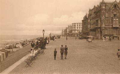 La Digue, Die Promenade, ca. 1900 von Unbekannt