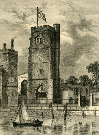 Lambeth Kirche 1825, ca. 1878 von Unbekannt