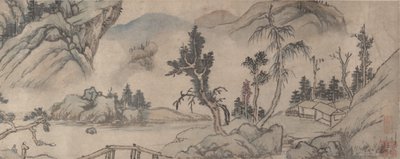 Landschaft, frühes 20. Jahrhundert, falsches Datum 1577 von Unbekannt