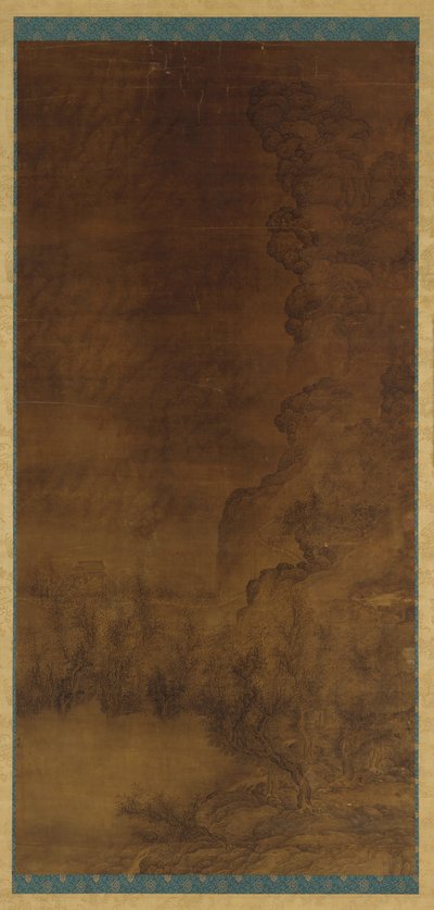 Landschaft: senkrechte Klippen und raues Wasser, 17. Jahrhundert von Unbekannt