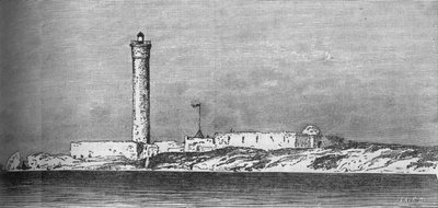 Leuchtturm auf der Insel Paros, Alexandria, ca. 1882 von Unbekannt