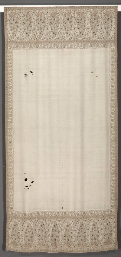 Langer Schal, ca. 1815 von Unbekannt