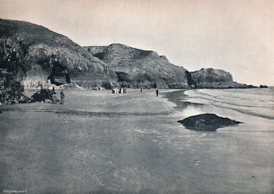 Lydstep - Die Klippen und der Strand, 1895 von Unbekannt