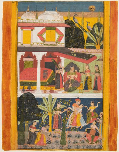 Malavi Ragini, aus einer Ragamala-Serie, ca. 1695 von Unbekannt