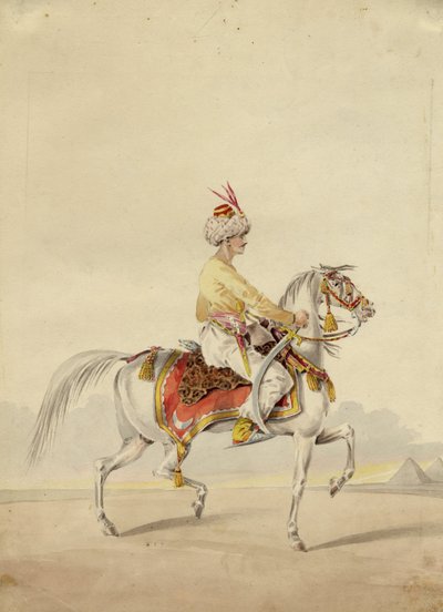 Mamluke zu Pferd, ca. 1825 von Unbekannt