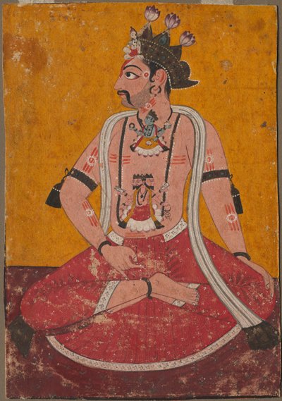 Man Dhata in Yogi-Position, ca. 1690-1700 von Unbekannt