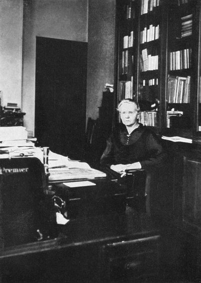 Marie Curie, polnisch-französische Physikerin, 1925 von Unbekannt