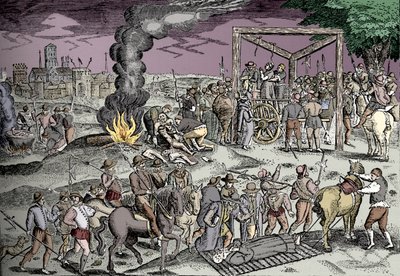 Märtyrer in Smithfield, London, um 1600 1904 von Unbekannt