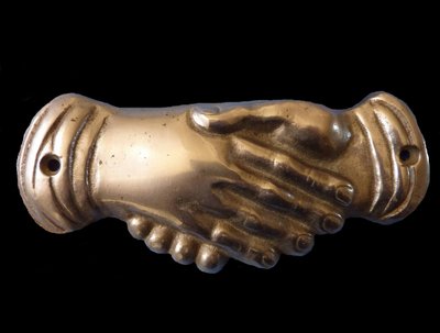 Freimaurer-Handschlag. Symbol, Ende des 19. Jahrhunderts von Unbekannt