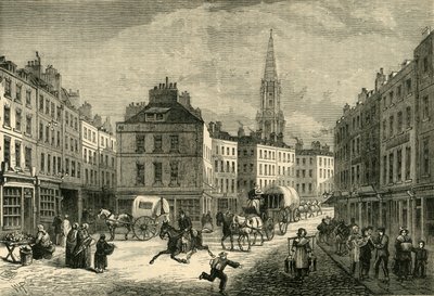 Middle Row, St. Giles, um 1838, 1881 von Unbekannt