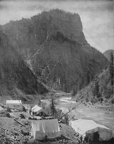 Bergbau-Camp, Nevada, ca. 1897 von Unbekannt