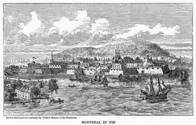 Montreal im Jahr 1729, 1877 von Unbekannt