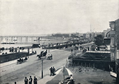 Morecambe - Die Promenade, 1895 von Unbekannt