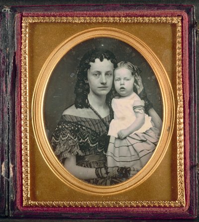 Mutter und Kind, ca. 1855 von Unbekannt
