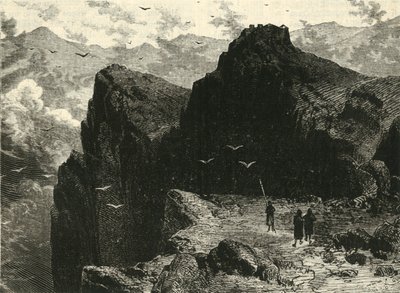 Bergszene in Epirus von Unbekannt