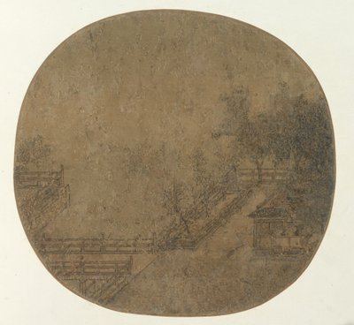 Bergterrasse und Pavillon, 960-1279 von Unbekannt