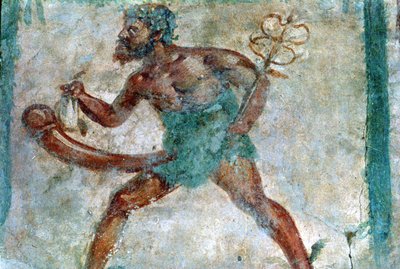 Wandgemälde des Merkur, Pompeji, Italien von Unbekannt