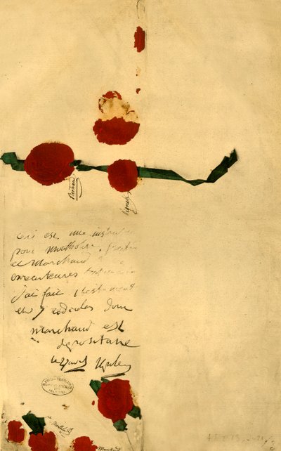 Napoleons Testament, 16. April 1821, 1921 von Unbekannt