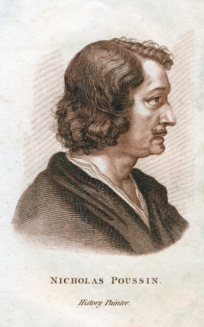 Nicolas Poussin, französischer klassischer Maler, ca. 19. Jahrhundert von Unbekannt