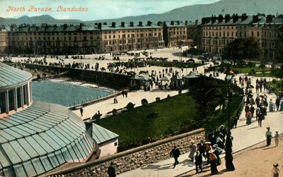 North Parade, Llandudno, spätes 19. - frühes 20. Jahrhundert von Unbekannt