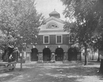 Altes Gerichtsgebäude, Bowling Green, Virginia, USA, ca. 1900 von Unbekannt