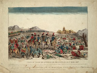 Auf dem Schlachtfeld von Eylau, 1807 von Unbekannt