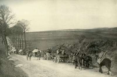 Auf dem Weg zu den Schützengräben, 1919 von Unbekannt