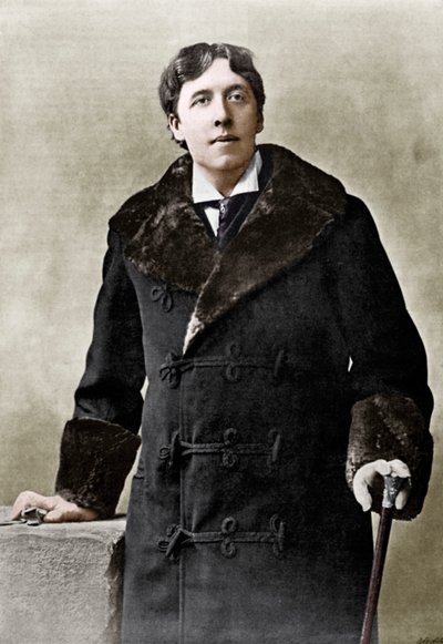 Oscar Wilde, irischer Schriftsteller, Witzbold und Dramatiker, ca. 1890 von Unbekannt