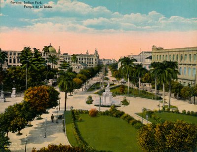 Parque de la India, Havanna, Kuba, um 1920 von Unbekannt