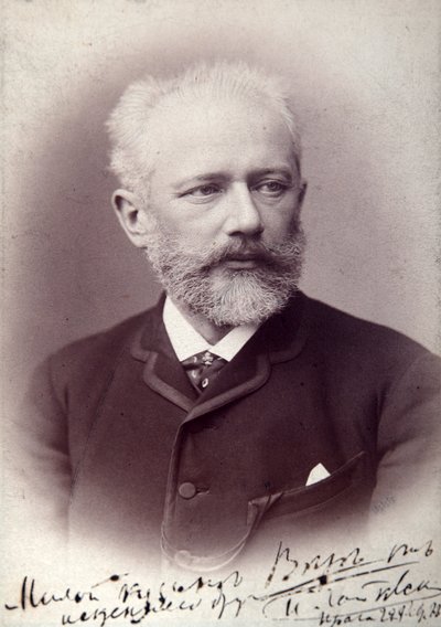Peter Tschaikowsky, russischer Komponist, 1888 von Unbekannt