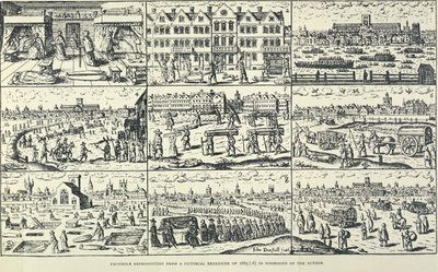 Bildliche Darstellung der Großen Pest, 1665 von Unbekannt