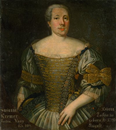 Porträt von Zuzana Rozina Kremerová von Unbekannt