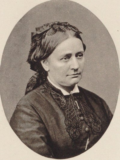 Porträt von Clara Schumann 1819-1896, 1870 von Unbekannt