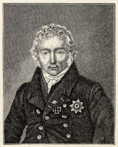 Porträt von Friedrich von Motz von Unbekannt