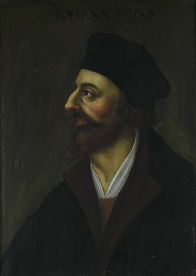 Porträt von John Hus, 17. Jahrhundert von Unbekannt