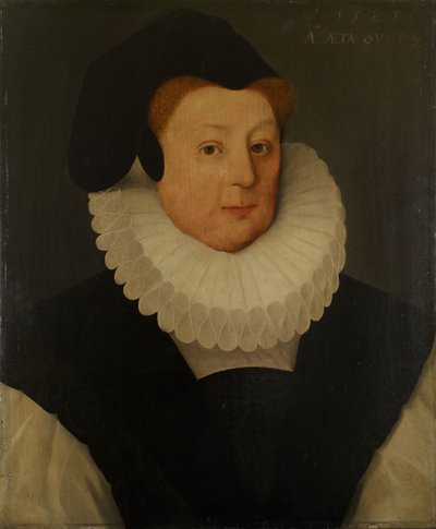 Porträt von Katherine, Lady Gresley, 1585 von Unbekannt
