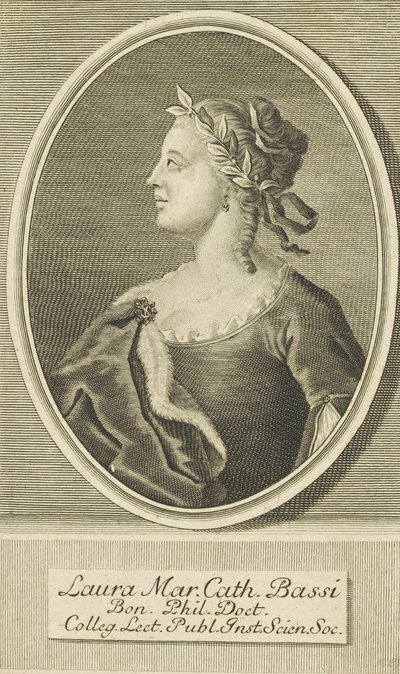 Porträt von Laura Bassi 1711-1778, 1738 von Unbekannt