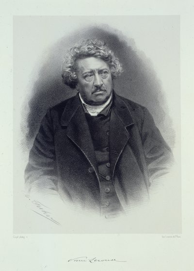 Porträt von Pierre Leroux 1797-1871 von Unbekannt