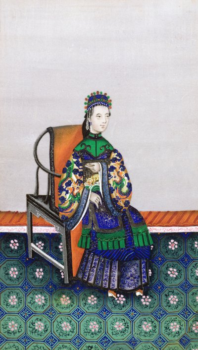 Porträt einer chinesischen Frau von Unbekannt