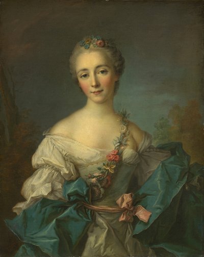 Porträt einer jungen Frau, 1750-1760 von Unbekannt