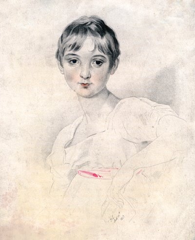 Porträt eines Mädchens, 1813 von Unbekannt