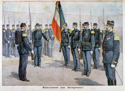 Entschuldigungen vor der Flagge, Toulon, Frankreich, 1898 von Unbekannt