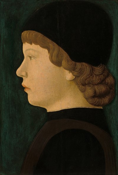 Profilporträt eines Jungen, ca. 1460-1470 von Unbekannt