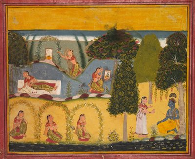 Radha wartet auf Versöhnung mit Krishna von Unbekannt Unbekannt