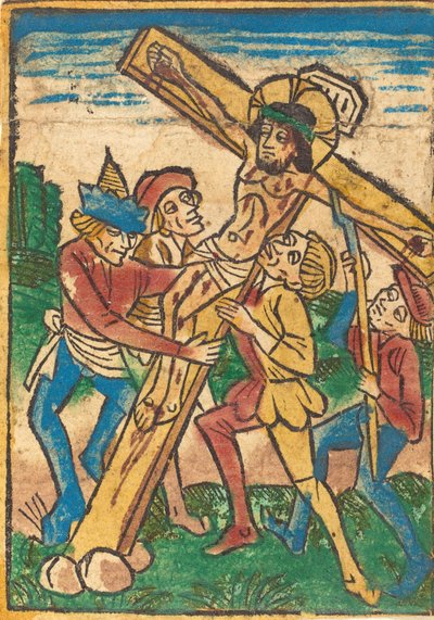 Kreuzaufrichtung, ca. 1490 von Unbekannt
