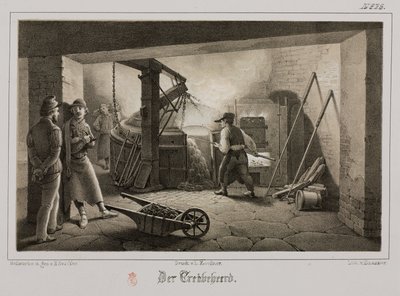 Rohstoffverarbeitung, Metallurgie, Gießerei, Deutschland, ca. 1851 von Unbekannt